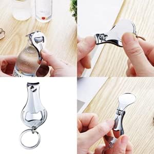 10pcs-Personalized 4 in 1 Multi Function Bottle Opener, Nail Clipper, Wedding Favors Brewery, Private Customized, Sliver, Multitool Gifts for Men