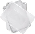 Nordic Ware Naturals Half Sheet Set - USA Made Aluminum Commercial Quality Sheet Pan for Baking or Roasting, Encapsulated Galvanized Steel Rim Prevents Warping, 2pk Half + Lid