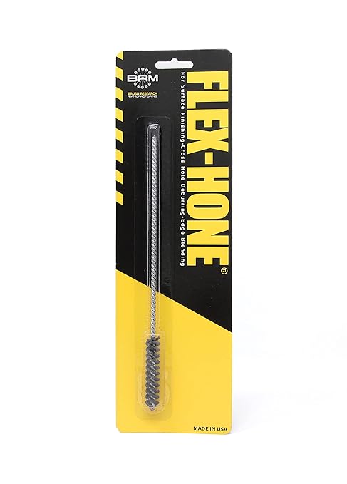 Brush Research BC8M80 FLEX-HONE®, 0.315" (8mm) Diameter, 80 Grit, Silicon Carbide, for Mild Steel, Stainless Steel, Cast Iron and Softer Ferrous Materials