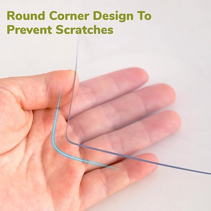 19x39 Inch All-in-One Desk Protector Mat, 1.5mm Thick Plastic