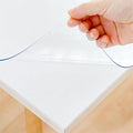 42 x 78 Inch Clear Table Cover Protector, Clear Table Protector for Dining Room Table, 1.5mm Plastic Table Cover, Waterproof Table Pad for Kitchen, Office