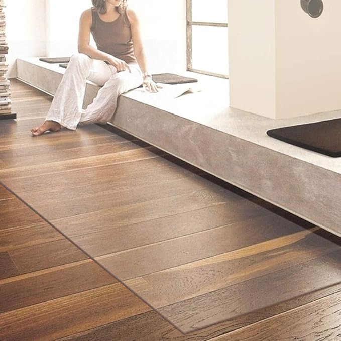 NECAUX Custom Frosted Desk Cover Protector, 14 x 36 Inch, 1.5mm Thick Plastic, Vinyl Table Cover