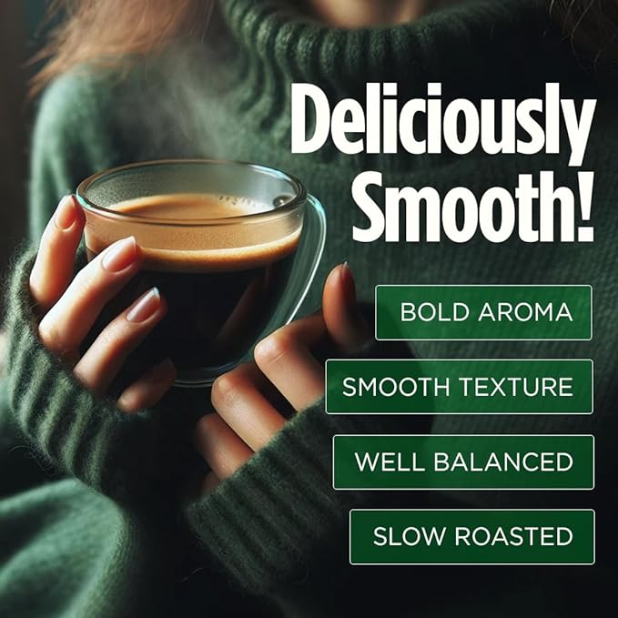 VitaCup Perfect Low Acid Coffee Beans, USDA Organic & Fair Trade, Mycotoxin Free, Dark Roast Guatemala Single Origin, Clean & Pure, Low Acidity, Whole Bean Coffee, 11 ounces