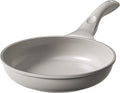 Redchef Nonstick Frying Pan Skillet, Non Stick Ceramic Frying Pan, Egg & Omelet Pans, Non Toxic, Kitchen Healthy Cookware, PFAS & PTFE & PFOA Free,Induction Compatible, Gray, 9.5"