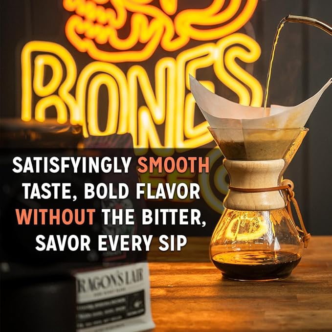 Bones Coffee Company The Nightmare Before Christmas Collector's Box 5 Flavored Coffee Low Acid Medium Roast Arabica Beans Specialty Coffee Gifts For Auto Drip and French Press, 4 oz Pack of 5 Whole