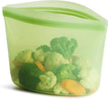 Stasher Premium Silicone Reusable Food Storage Bowl, Green, Microwave, Sous Vide, Dishwasher, Oven and Freezer Safe, BPA Free, Leak-free, Eco-friendly, 4-Cup Bowl