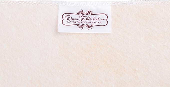 Yourtablecloth Heavy Duty Vinyl Rectangle or Square Tablecloth – 6 Gauge Heavy Duty Tablecloth – Flannel Backed – Wipeable Tablecloth with Vivid Colors & Many Sizes 52 x 90 Sand