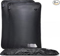 Essential Vacuum Bags for Travel Luggage, Reusable Compression Bags for Checked Suitcases, Vacuum Seal Spacesaver for Cloth Packing(2Large No Pump)