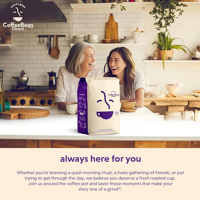 Coffee Bean Direct Grandfather's Blend®, Whole Bean Coffee, Mixed Roast Level, 5 Pound Bag (Pack of 1)