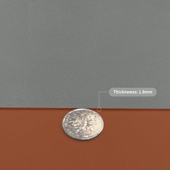 Table Cover Rectangle for Dining Room Table - Can Be Used On Both Sides Waterproof and Easy to Clean Good Flatness Used for Dining Table(Brown+Gray 44x96)
